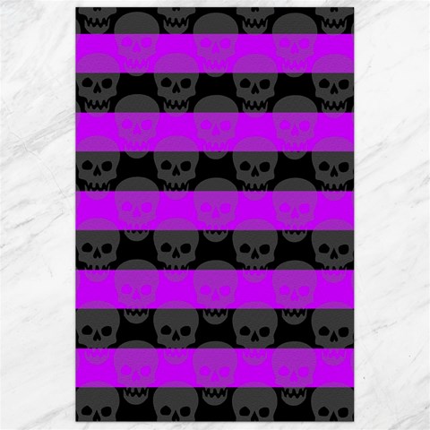 Purple Goth Skulls  Canvas 24  x 36  from ArtsNow.com 23.35 x34.74  Canvas - 1