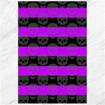 Purple Goth Skulls  Canvas 24  x 36 