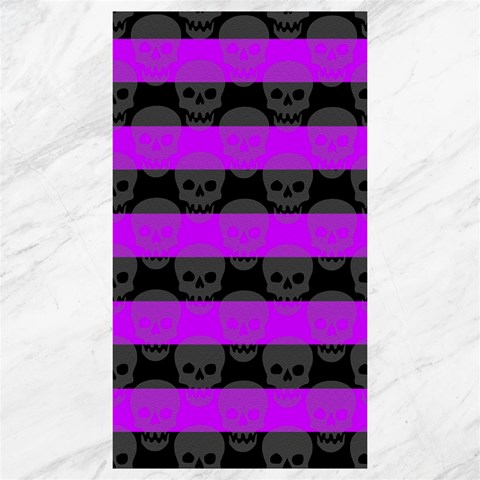 Purple Goth Skulls  Canvas 40  x 72  from ArtsNow.com 39.28 x69.23  Canvas - 1
