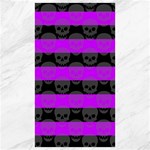 Purple Goth Skulls  Canvas 40  x 72 