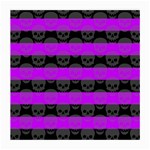 Purple Goth Skulls  Medium Glasses Cloth