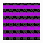 Purple Goth Skulls  Medium Glasses Cloth