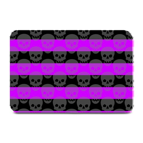 Purple Goth Skulls  Plate Mat from ArtsNow.com 18 x12  Plate Mat