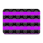 Purple Goth Skulls  Plate Mat