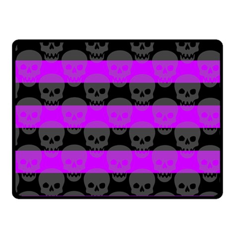 Purple Goth Skulls  Fleece Blanket (Small) from ArtsNow.com 50 x40  Blanket Front