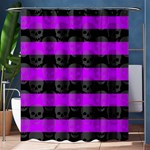 Purple Goth Skulls  Shower Curtain 60  x 72  (Medium)