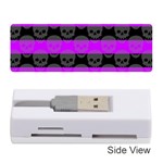 Purple Goth Skulls  Memory Card Reader (Stick)