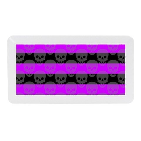 Purple Goth Skulls  Memory Card Reader (Mini) from ArtsNow.com Front