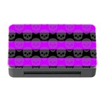 Purple Goth Skulls  Memory Card Reader with CF