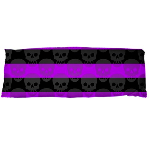Purple Goth Skulls  Body Pillow Case Dakimakura (Two Sides) from ArtsNow.com Front
