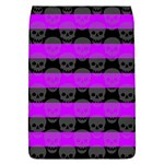 Purple Goth Skulls  Removable Flap Cover (L)