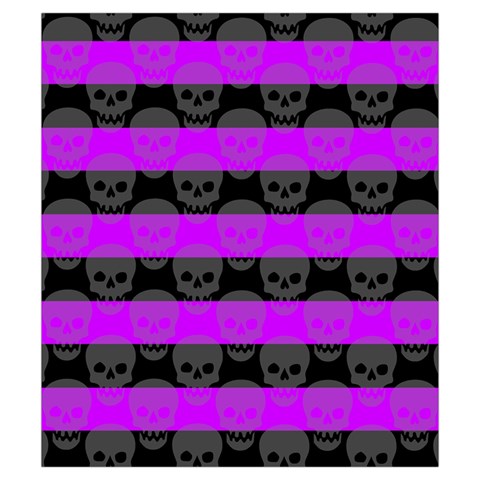 Purple Goth Skulls  Drawstring Pouch (Small) from ArtsNow.com Back