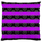 Purple Goth Skulls  Standard Flano Cushion Case (One Side)