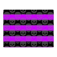 Purple Goth Skulls  Double Sided Flano Blanket (Mini) from ArtsNow.com 35 x27  Blanket Front