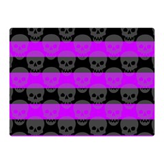 Purple Goth Skulls  Double Sided Flano Blanket (Mini) from ArtsNow.com 35 x27  Blanket Front