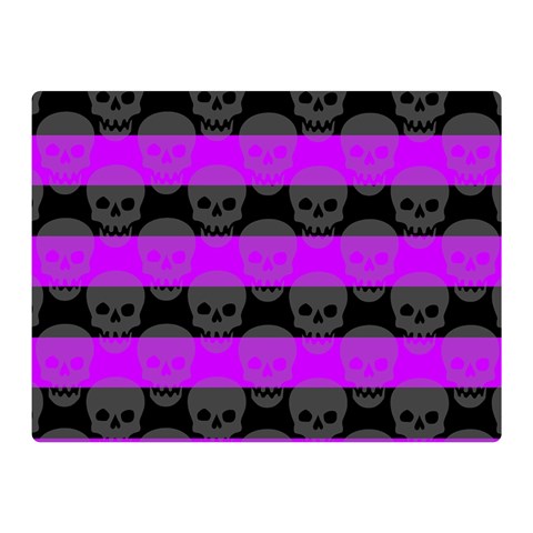 Purple Goth Skulls  Double Sided Flano Blanket (Mini) from ArtsNow.com 35 x27  Blanket Back