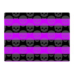 Purple Goth Skulls  Double Sided Flano Blanket (Mini) from ArtsNow.com 35 x27  Blanket Back