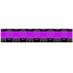 Purple Goth Skulls  Large Flano Scarf 