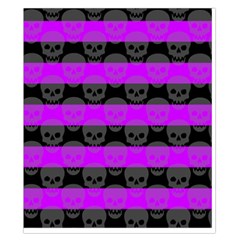 Purple Goth Skulls  Duvet Cover Double Side (California King Size) from ArtsNow.com Back