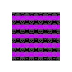 Purple Goth Skulls  Satin Bandana Scarf