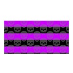 Purple Goth Skulls  Satin Wrap