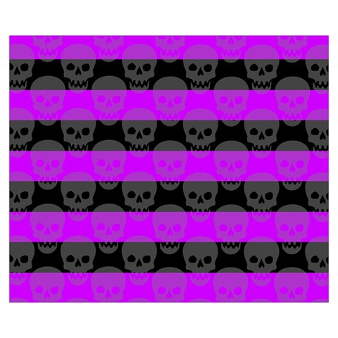 Purple Goth Skulls  Medium Tote Bag from ArtsNow.com Front