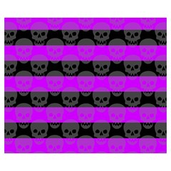 Purple Goth Skulls  Medium Tote Bag from ArtsNow.com Front