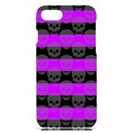 Purple Goth Skulls  iPhone 7/8 Black UV Print Case