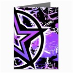 Purple Star Greeting Card