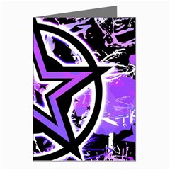 Purple Star Greeting Cards (Pkg of 8) from ArtsNow.com Left