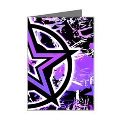 Purple Star Mini Greeting Card from ArtsNow.com Left