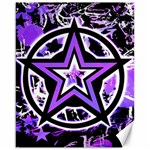 Purple Star Canvas 16  x 20 