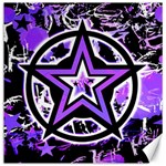 Purple Star Canvas 20  x 20 