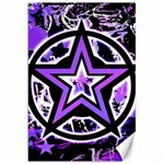 Purple Star Canvas 20  x 30 