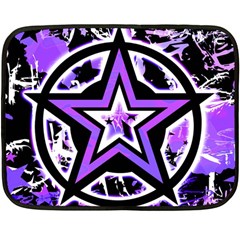 Purple Star Double Sided Fleece Blanket (Mini) from ArtsNow.com 35 x27  Blanket Front