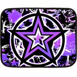 Purple Star Double Sided Fleece Blanket (Mini)