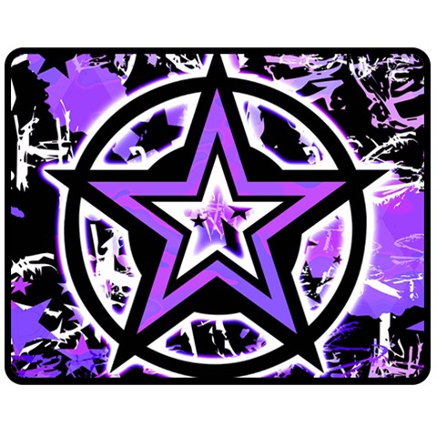 Purple Star Fleece Blanket (Medium) from ArtsNow.com 60 x50  Blanket Front