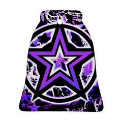 Purple Star Bell Ornament (Two Sides) from ArtsNow.com Back