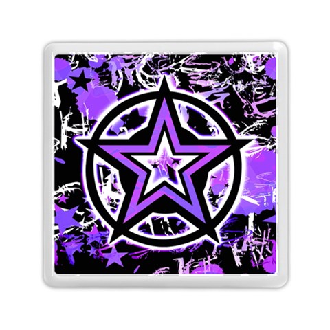 Purple Star Memory Card Reader (Square) from ArtsNow.com Front