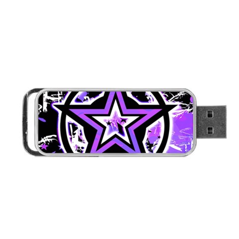 Purple Star Portable USB Flash (Two Sides) from ArtsNow.com Front