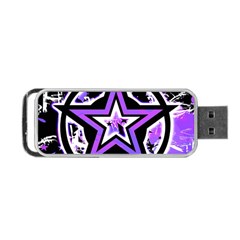 Purple Star Portable USB Flash (Two Sides) from ArtsNow.com Front