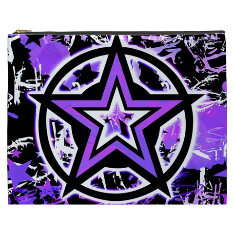 Purple Star Cosmetic Bag (XXXL) from ArtsNow.com Front