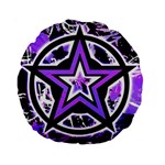 Purple Star Standard 15  Premium Round Cushion 