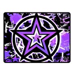 Purple Star Double Sided Fleece Blanket (Small)