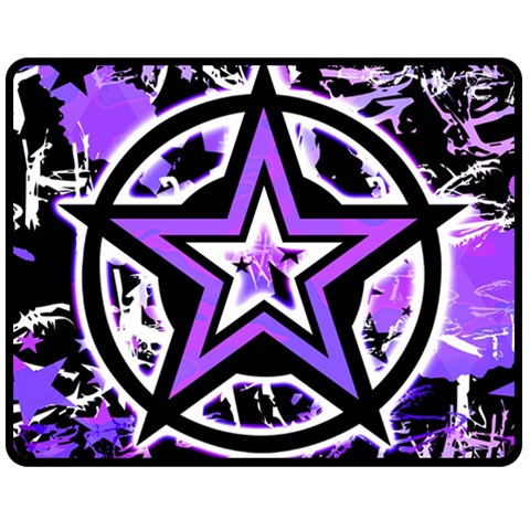 Purple Star Double Sided Fleece Blanket (Medium) from ArtsNow.com 58.8 x47.4  Blanket Front