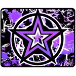 Purple Star Double Sided Fleece Blanket (Medium)