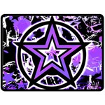 Purple Star Double Sided Fleece Blanket (Large)