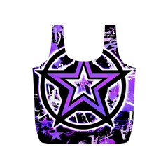 Purple Star Full Print Recycle Bag (S) from ArtsNow.com Front