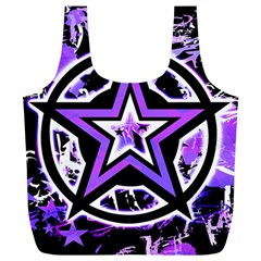 Purple Star Full Print Recycle Bag (XL) from ArtsNow.com Front