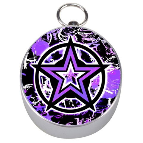 Purple Star Silver Compass from ArtsNow.com Front